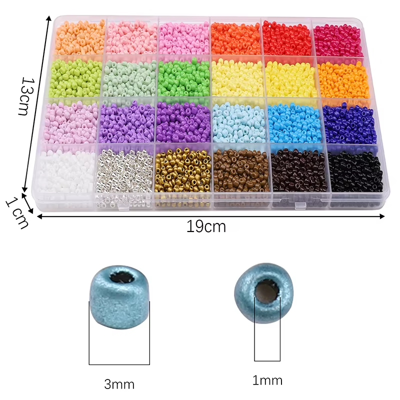 About 5200Pcs24 Grid Rice Bead - Bead Organizer Tray ulasan dan harga