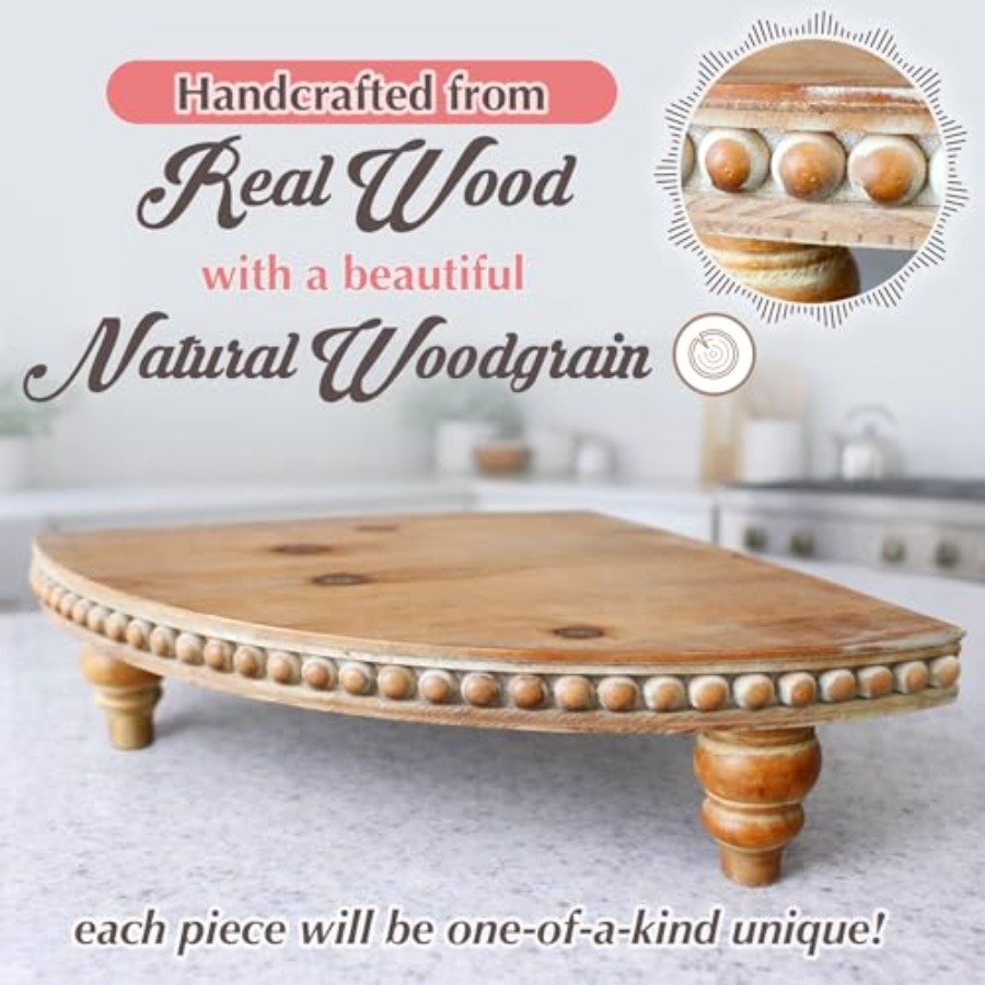 Farmhouse Corner Shelf Stand [ - Bead Organizer Tray ulasan dan harga