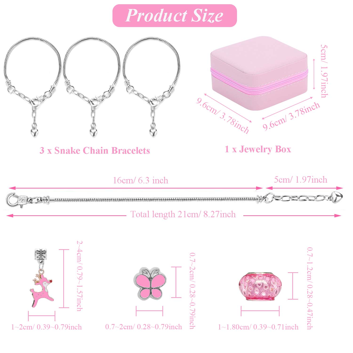 68pcs pink beaded jewelry set, - Bead Organizer Tray ulasan dan harga