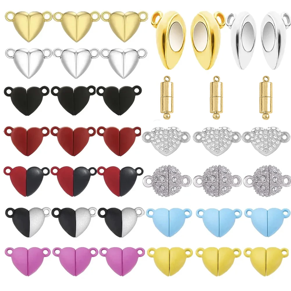 5pair Heart Magnet Connector C - Jewelry Making For Couples ulasan dan harga