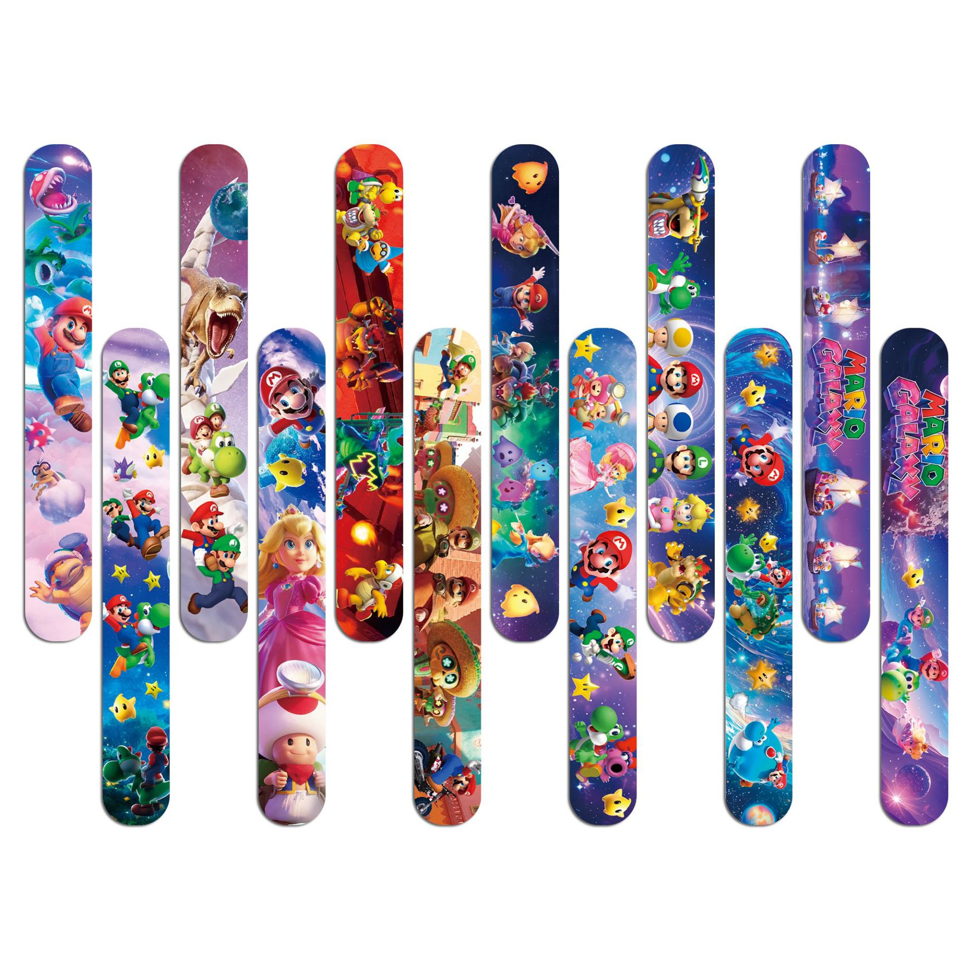 Super Mario PVC Slap Bracelets - Jewelry Making Party ulasan dan harga