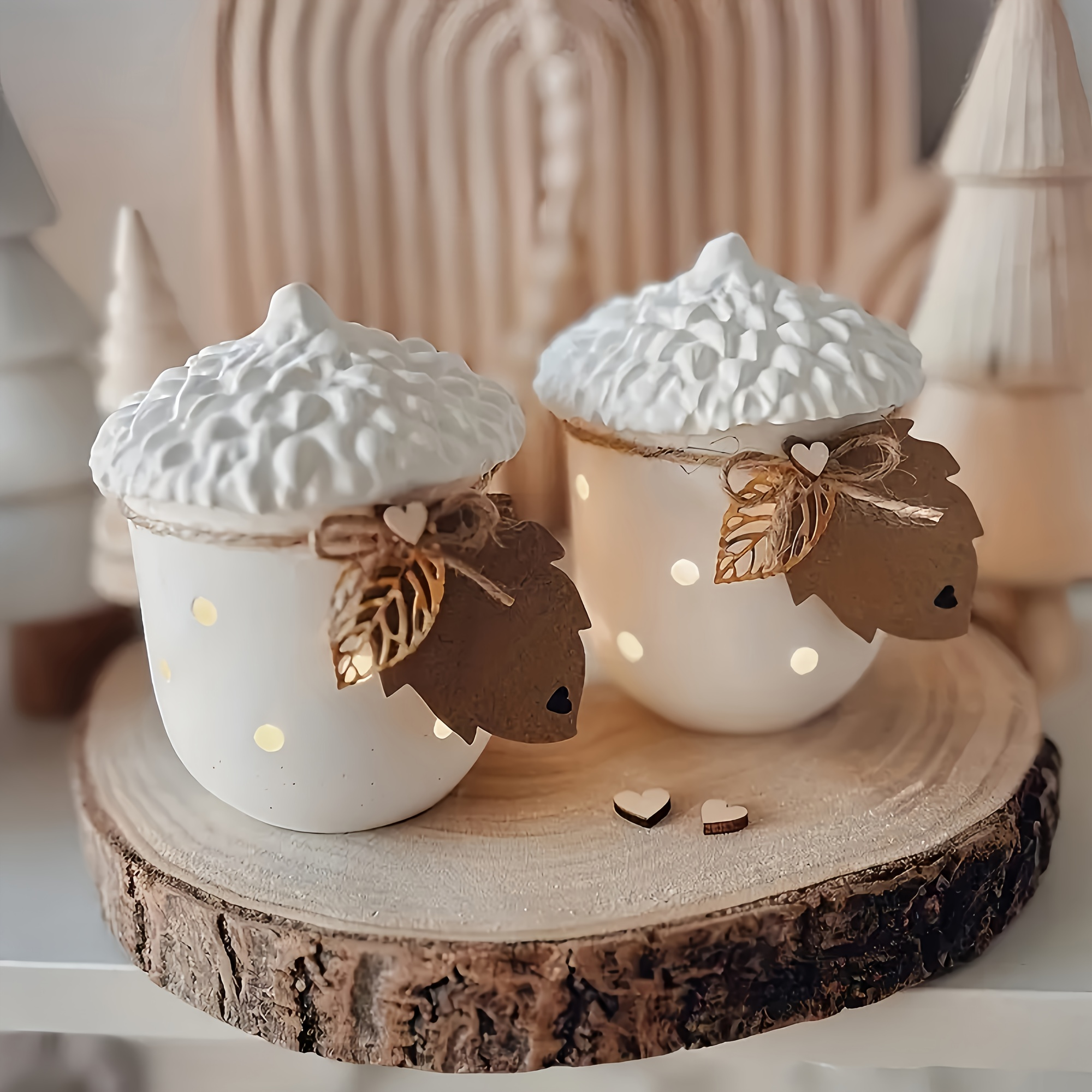 1pc Acorn and Pinecone Jar Sil - Jewelry Making In Clay ulasan dan harga