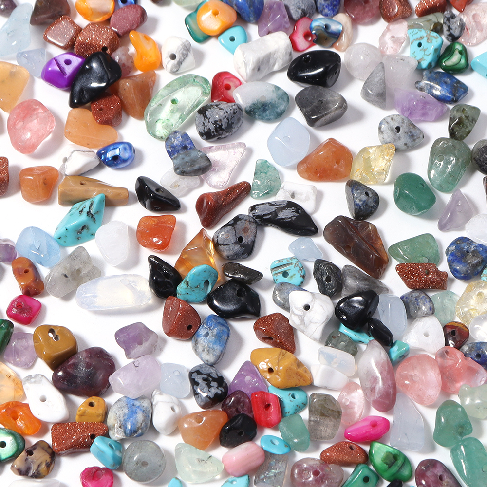 Natural Chip Stone Beads 5x8mm - Jewelry Making Drill ulasan dan harga