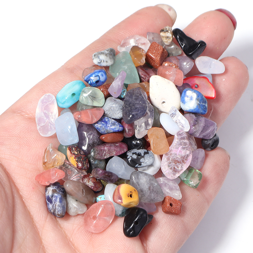 Natural Chip Stone Beads 5x8mm - Jewelry Making Drill ulasan dan harga