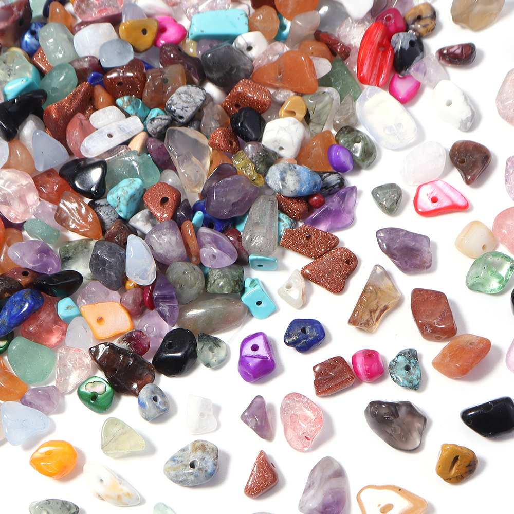 Natural Chip Stone Beads 5x8mm - Jewelry Making Drill ulasan dan harga