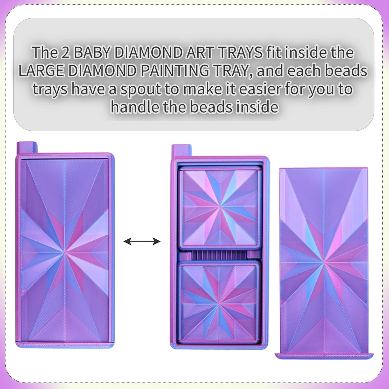3 in 1 Diamond Art Trays With  - Bead Organizer Tray ulasan dan harga
