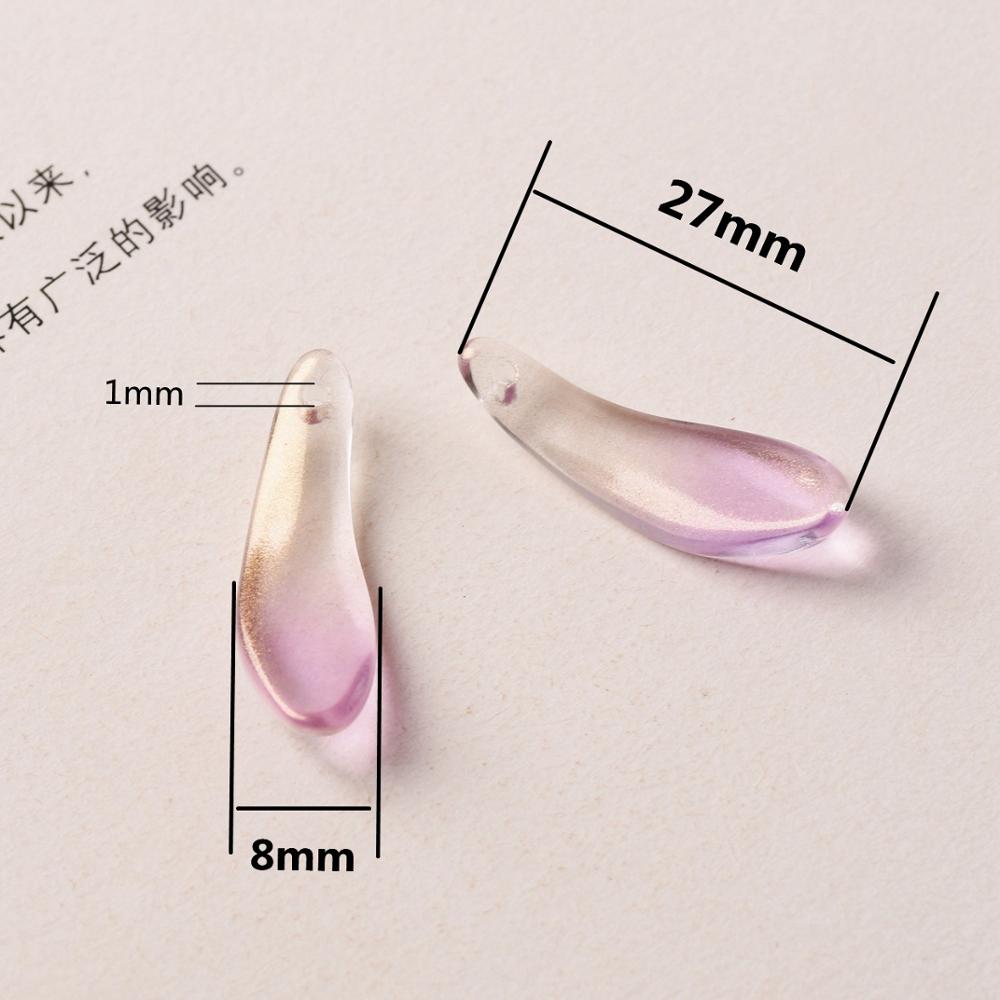 Long Petal Shape 10pcs 27x8mm  - Jewelry Making Drill ulasan dan harga